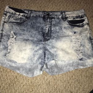 Denim shorts